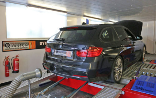 Chip Tuning the BMW 3 on a dynamometer