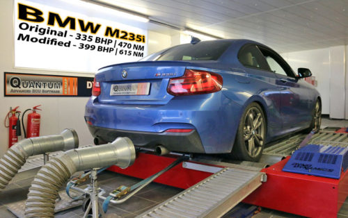 Chip Tuning the BMW M2 235 on a dynamometer