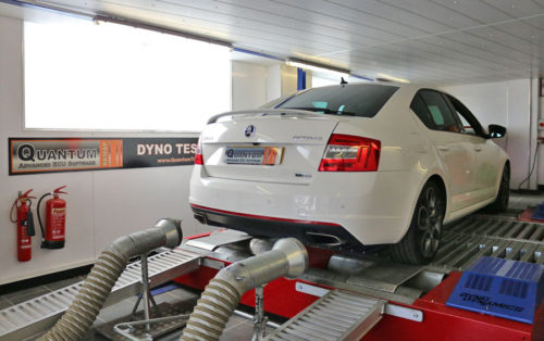 Chip Tuning the Skoda Octavia on a dynamometer