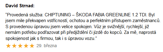 Chiptuning recenze - Škoda Fabia 1.2TDi